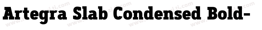 Artegra Slab Condensed Bold字体转换